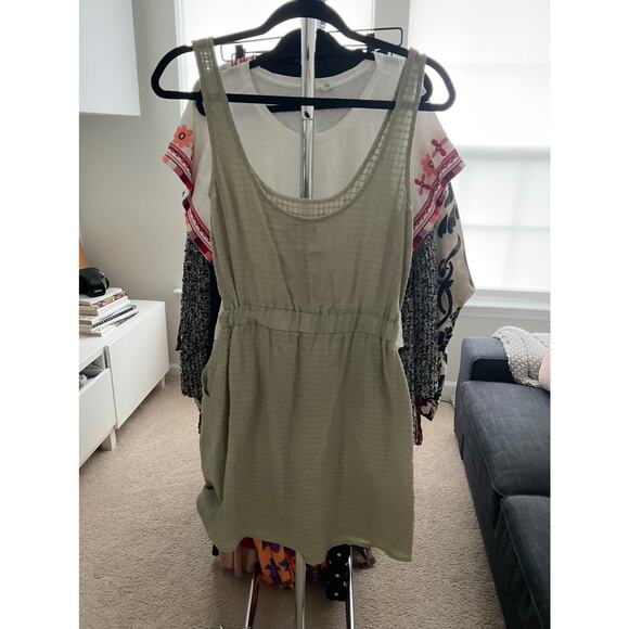 ASOS Green Tank Dress With Pockets - Picture 3 of 7